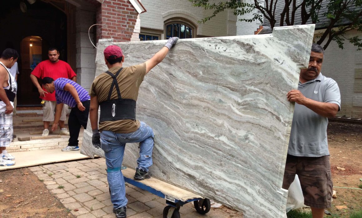 Installation of Custom Granite