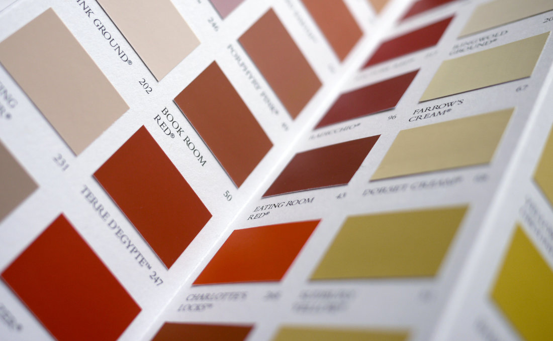 paint samples, picking the perfect paint color