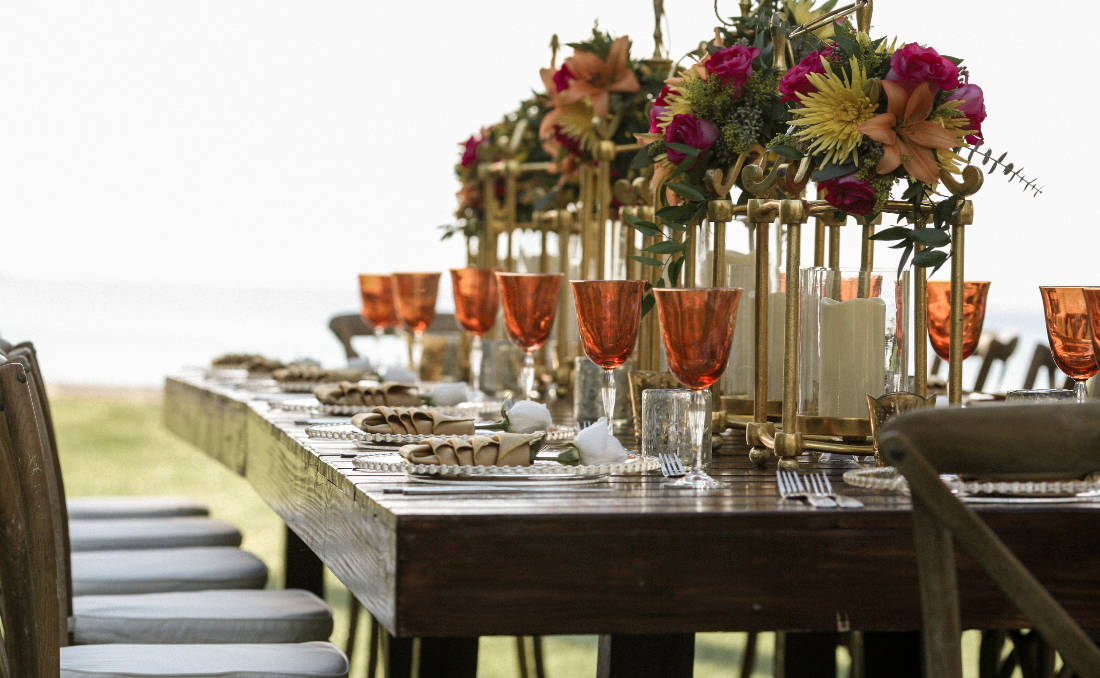 hosting outdoor celebration, outdoor party