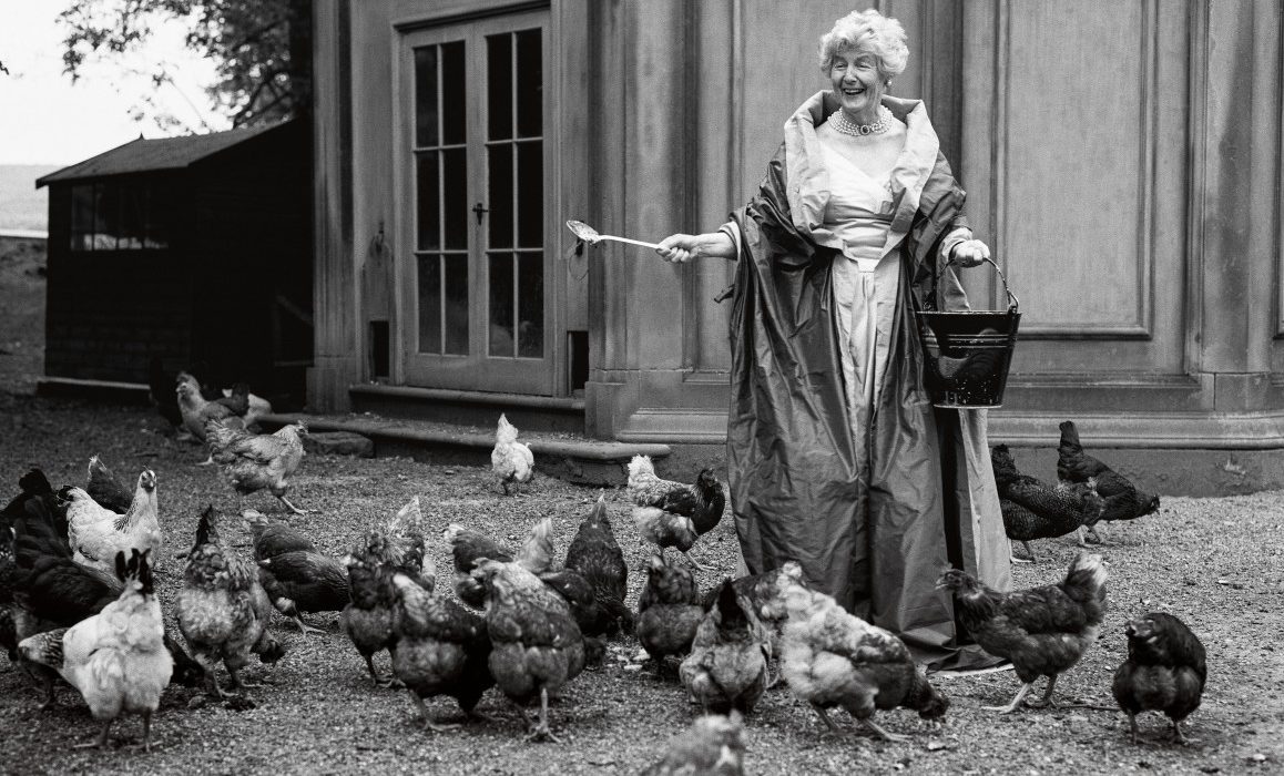 THE DOWAGER DUCHESS OF DEVONSHIRE, PHOTOGRAPHED BY BRUCE WEBER AT CHATSWORTH, 1995.